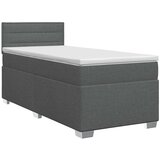 Boxspring krevet s madracem Tamnosiva 80 x 200 cm Tkanina - Tamnosiva 80 x 200 cm Dizajn linija | shoptok.hr