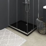 vidaXL Pravokutna ABS tu&scaron;-kada crna 70 x 90 cm cijene