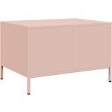 vidaXL Klubska mizica roza 68,5x50x43,5 cm valjano jeklo | Shoptok.si