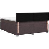  Boxspring krevet s madracem Tamno smeđa 160 x 200 cm Tkanina | shoptok.hr
