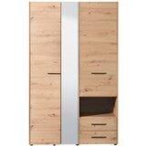 Mömax omara za oblačila leon, barva hrasta, š. 128 cm | Shoptok.si