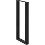  Noge za barski stol U-oblika 2 kom Crne 60 x (110-111) cm Čelik | shoptok.hr