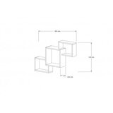 Woody Fashion Silver - Walnut Walnut Wall Shelf Cene