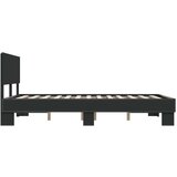  Okvir za krevet crni 135x190 cm konstruirano drvo i metal | shoptok.hr