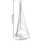 vidaXL Lučke za novoletno jelko 363 LED diod hladno tople bele 182 cm | Shoptok.si