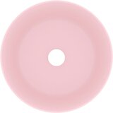 Luksuzni okrugli umivaonik mat ružičasti 40 x 15 cm keramički | shoptok.hr