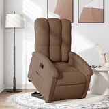  Naslonjač na podizanje od tkanine smeđi | shoptok.hr