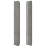  LED uzglavlje svjetlosivo 163 x 16 x 118/128 cm baršunasto | shoptok.hr