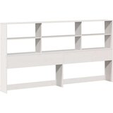 vidaXL Krevet s regalom z knjige bez madraca bijeli 180x200cm borovina | shoptok.hr