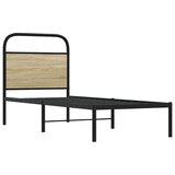 vidaXL Uzglavlje boja hrasta sonome 75 cm čelik i konstruirano drvo | shoptok.hr