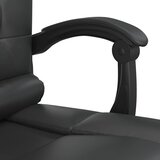  Masažni uredski naslonjač od umjetne kože crni Crna | Shoptok.si