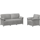  Set sofe 2 kom. Svjetlosiva Baršun | shoptok.hr