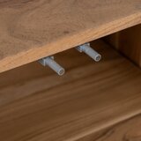 Ixia Vitrina iz masivne akacije v naravni barvi 180x80x40 cm Creel – | Shoptok.si