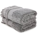  Zeus - dark grey dark grey hand towel set (2 pieces) | ePonuda.com