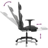  Gaming stol z oporo za noge črno in kamuflažno umetno usnje, (21152243) | Shoptok.si