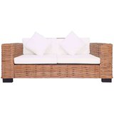 vidaXL 2-dijelni set vrtnih sofa od prirodnog ratana s jastucima | shoptok.hr