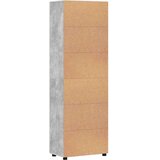  Highboard s policom FLORIN Betonski sivi 60 x 35 x 182 cm | shoptok.hr
