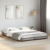Maison Chic Posteljni okvir - Dvoposteljna postelja - Zakonska postelja siva sonoma 120x200 cm inž. les in kovina-J15144, (21760103) | Shoptok.si
