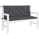  Jastuk za vrtnu klupu antracit 120x(50+50)x7 cm tkanina Oxford | shoptok.hr