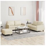 vidaXL 3-dijelni set sofa s jastucima krem od umjetne kože Cijene