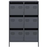 vidaXL Visoka omara antracit 68x39x101,5 cm jeklo | Shoptok.si