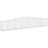  Lučne gabionske košare 10 kom 400x30x60/80 cm pocinčano željezo | shoptok.hr