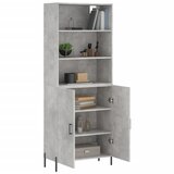  Visoka komoda siva betona 69,5x34x180 cm od konstruiranog drva | shoptok.hr
