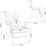  Fotelja Vinska crvena Baršun | shoptok.hr
