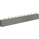 vidaXL Visoka greda gabion pocinkano jeklo 450x30x60 cm Cene