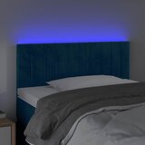  LED uzglavlje tamnoplavo 100x5x78/88 cm baršunasto | shoptok.hr