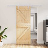  Klizna vrata Prirodna i bijela 80 x 210 cm Masivna borovina | Eponuda.ba