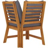  Modularna kutna sofa s tamnosivim jastucima bagremovo drvo | shoptok.hr