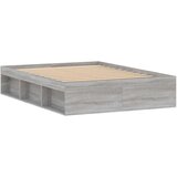  Kreveta siva boja hrasta 135 x 190 cm bračni | shoptok.hr
