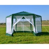 Multi Garden komercijalni vrtni paviljon šator – 2 × 2 × 2 m, s mrežom protiv komaraca, zeleni | shoptok.hr