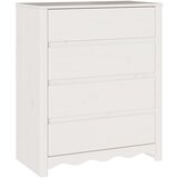  Komoda Drammen Bijelo 76,5 x 40 x 91 cm Čvrsto borovo drvo | shoptok.hr