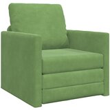 vidaXL Sofa Postelja 2-v-1 Svetlo Zelena 74x77x81 cm Velur u