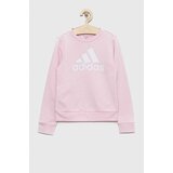 Adidas Dječja dukserica G BL boja: ružičasta, s tiskom Cijene
