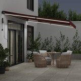 Tenda na automatsko uvlačenje s LED svjetlima bordo 450x350 cm | Eponuda.com