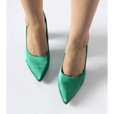 Gemre Green satin block heels Gonzalez | Shoptok.si