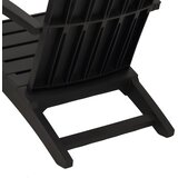  Vrtna stolica Adirondack od polipropilena crna | shoptok.hr