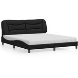  Krevet s madracem Hvar crni 180 x 200 cm od umjetne kože | shoptok.hr