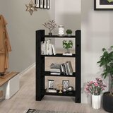 Ormarić za knjige / pregrada crni 80x35x125 cm od borovine | shoptok.hr