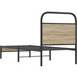 vidaXL Okvir kreveta bez madraca dimljena boja hrasta 75x190 cm drveni | shoptok.hr