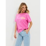 Sinsay Pamučna majica s natpisom Summer Vibes | shoptok.hr