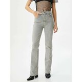 Koton Distressed Lightweight Flare Jeans Slim Fit Standard Waist Cotton Pocket - Victoria Slim Jea Cene