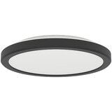 Eglo LED stropna svetilka Testara-E (11,2 W, Ø x V: 21,2 x 3 cm, Črna, Toplo bela) | Shoptok.si