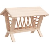 Hranilica za sijeno za zečeve 44x33x33 cm masivna jelovina | shoptok.hr