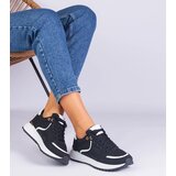 Gemre Black women's sneakers with a gold insert Ezela | Shoptok.si