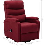  Fotelja na podizanje od tkanine crvena boja vina - boja crnog vina 1 | shoptok.hr