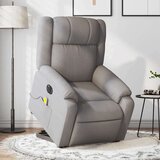 vidaXL Električni masažni naslanjač s funkcijo vstajanja taupe, (20927156) | Shoptok.si